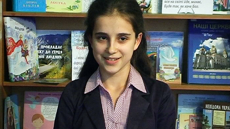 14-річна Ольга Івасюк з Коломийщини стала найкращою читачкою Прикарпаття (відео)