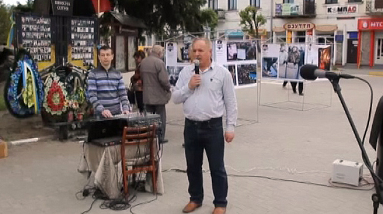 У Коломиї організували фотовиставку та віче до Дня Європи (відео)