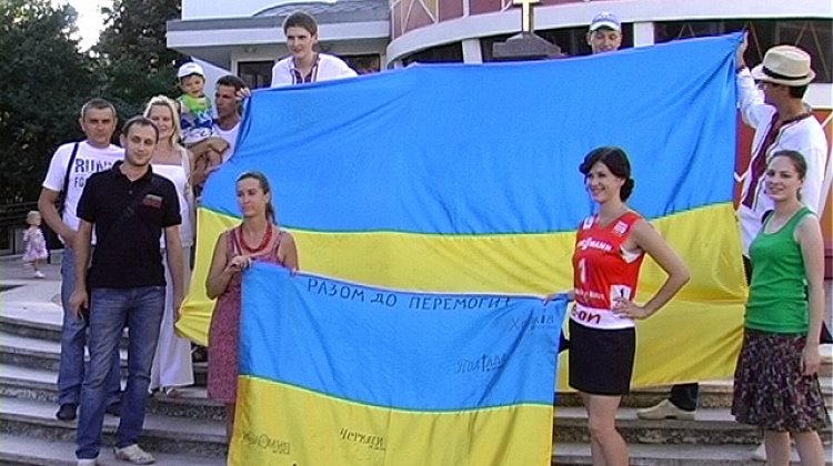 Прапор для біатлоністів прийняла Коломия (відео)