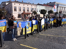 У Коломиї відбулася акція на підтримку військовополонених (відео)