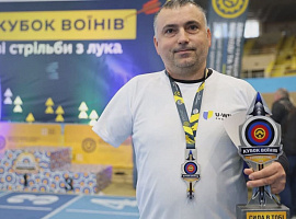 Ветеран з Нижнього Вербіжа здобув золото зі стрільби з лука на Кубку Воїнів (відео)